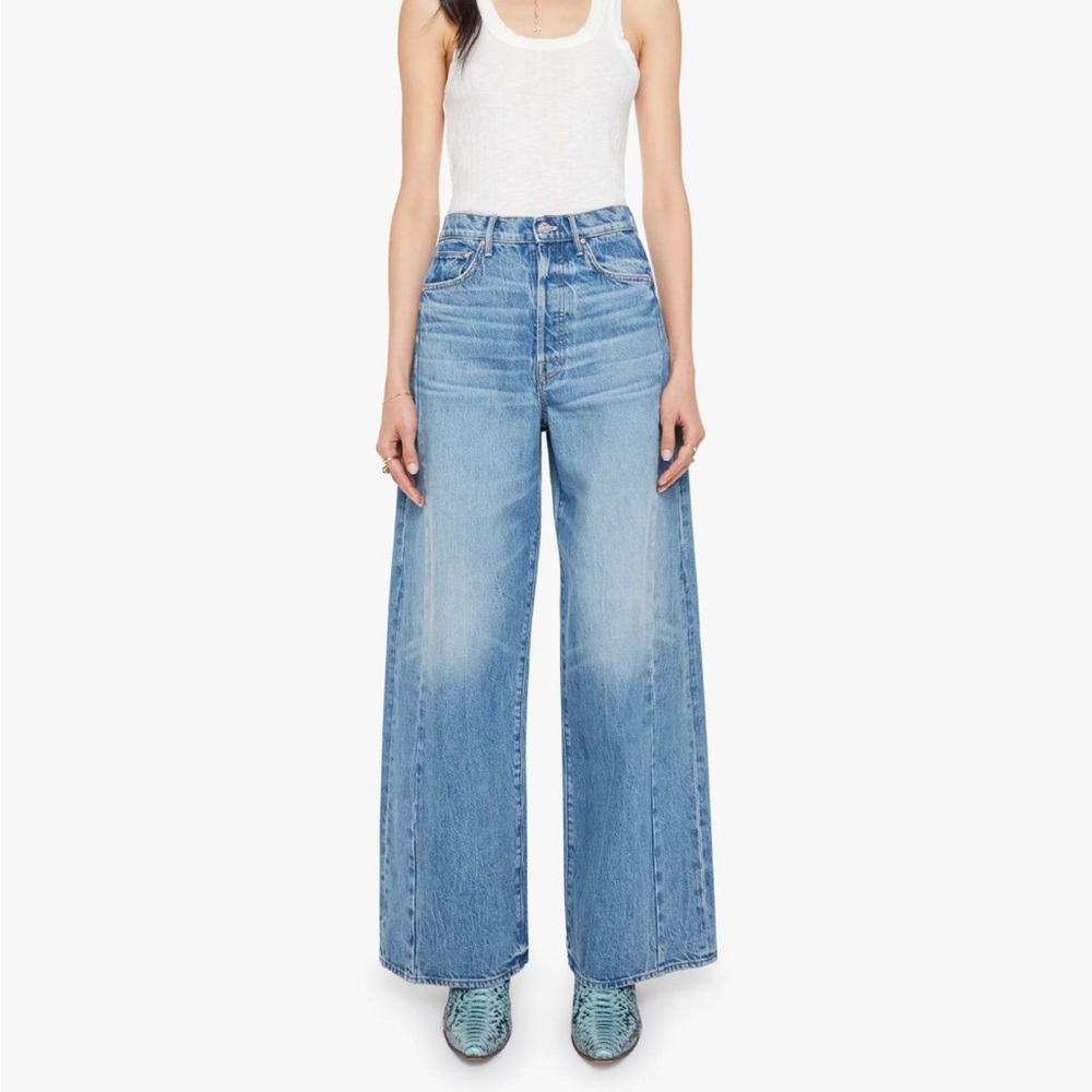 NWT MOTHER The Pipe Dream Button Sneak in Folk Star